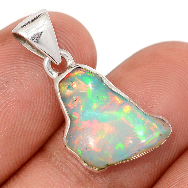 1" Ethiopian Opal Polish Rough Pendants - EPRP1044