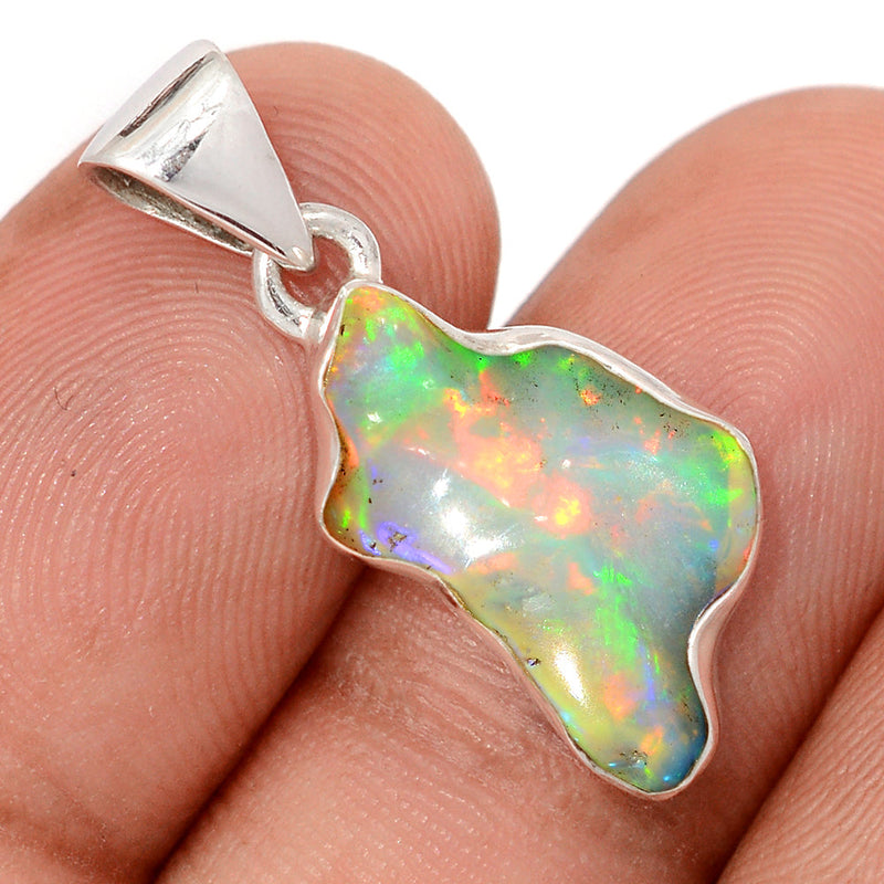 1.1" Ethiopian Opal Polish Rough Pendants - EPRP1050