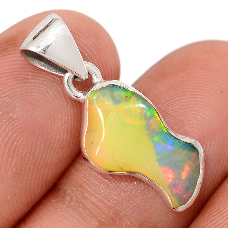 1" Ethiopian Opal Polish Rough Pendants - EPRP1053