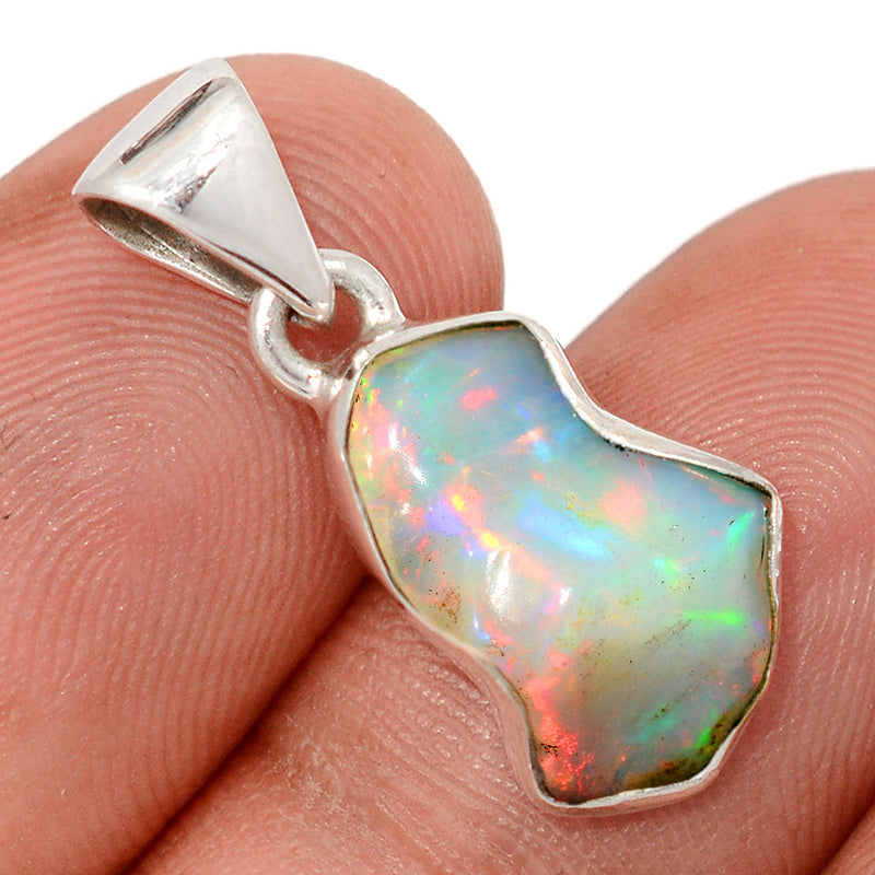 1" Ethiopian Opal Polish Rough Pendants - EPRP1060