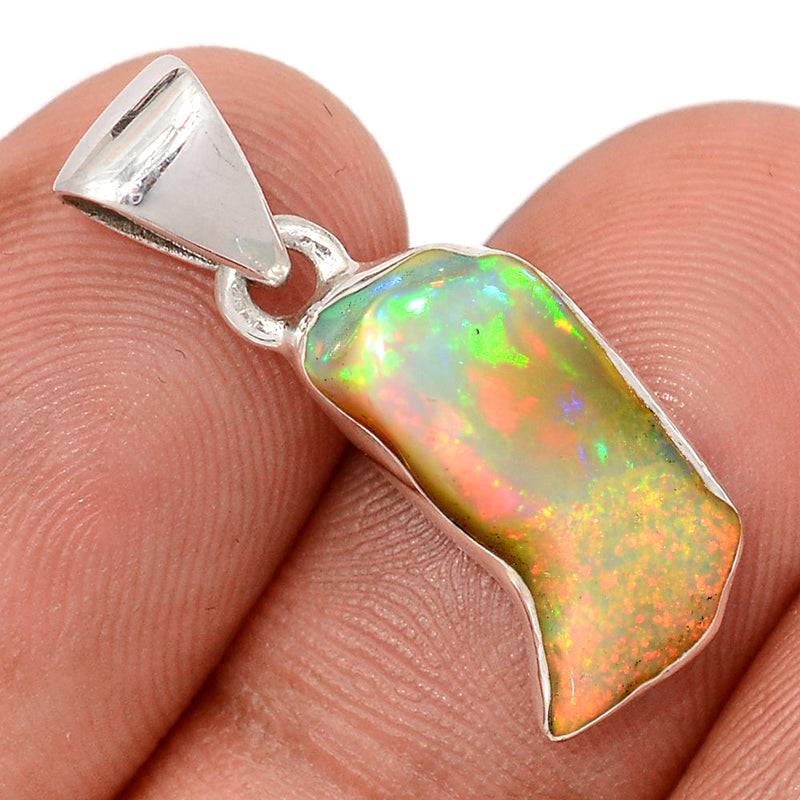 1" Ethiopian Opal Polish Rough Pendants - EPRP1064