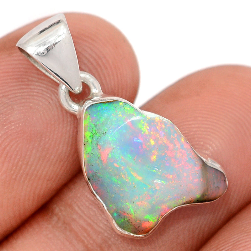 1" Ethiopian Opal Polish Rough Pendants - EPRP1065