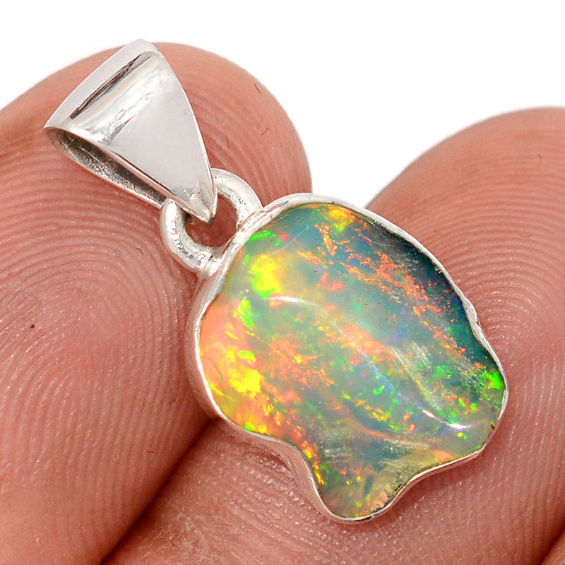 0.8" Ethiopian Opal Polish Rough Pendants - EPRP1067
