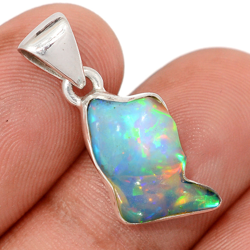 1" Ethiopian Opal Polish Rough Pendants - EPRP1070