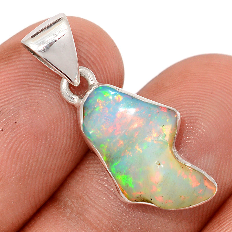 1.1" Ethiopian Opal Polish Rough Pendants - EPRP1071
