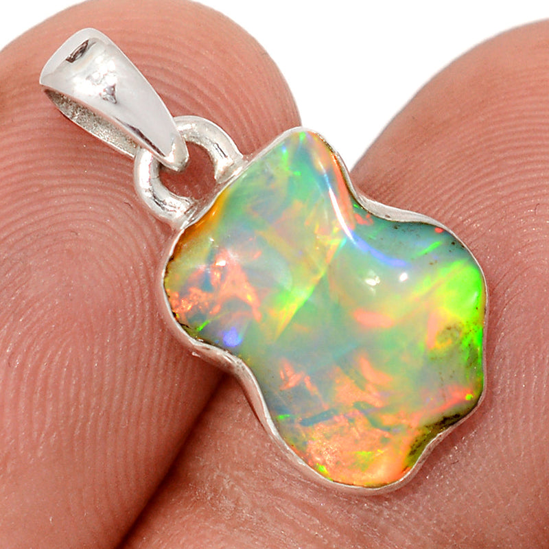 0.8" Ethiopian Opal Polish Rough Pendants - EPRP1073
