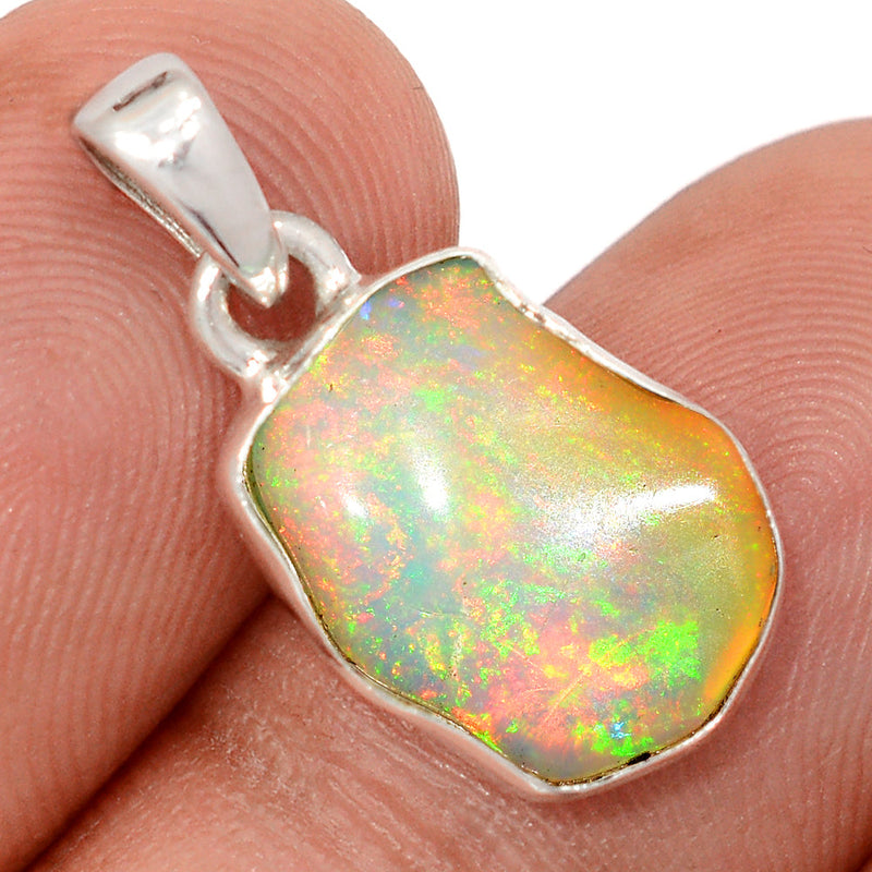 0.8" Ethiopian Opal Polish Rough Pendants - EPRP1076