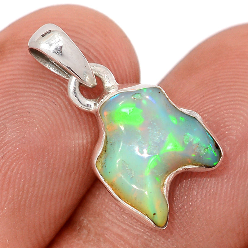0.7" Ethiopian Opal Polish Rough Pendants - EPRP1077