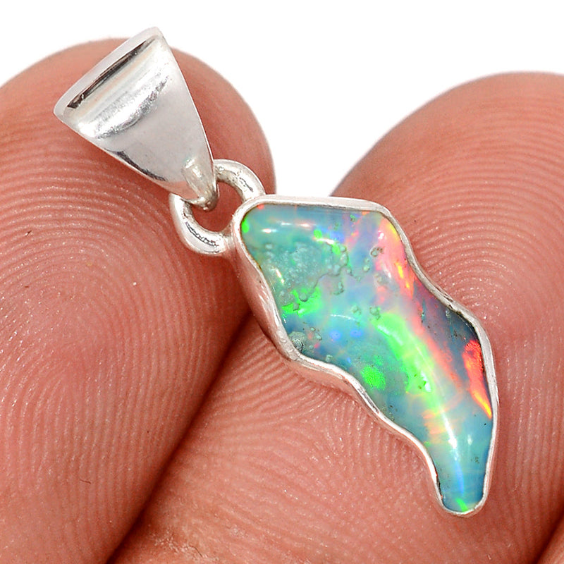 1" Ethiopian Opal Polish Rough Pendants - EPRP1079