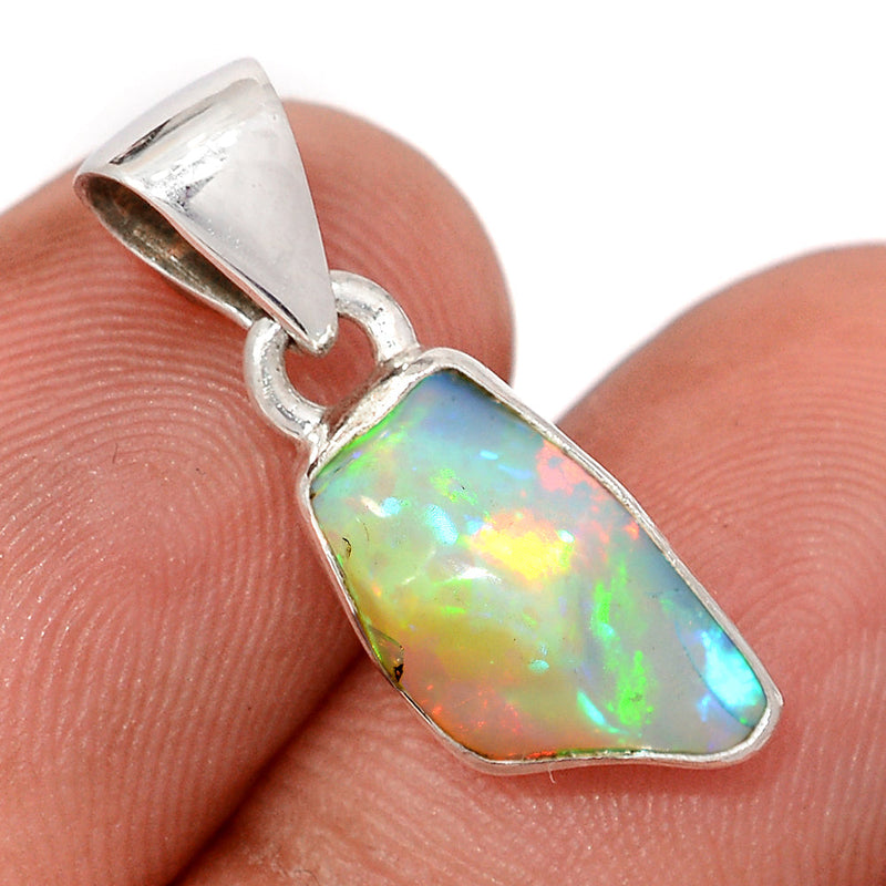 1" Ethiopian Opal Polish Rough Pendants - EPRP1080