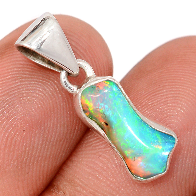 1" Ethiopian Opal Polish Rough Pendants - EPRP1082