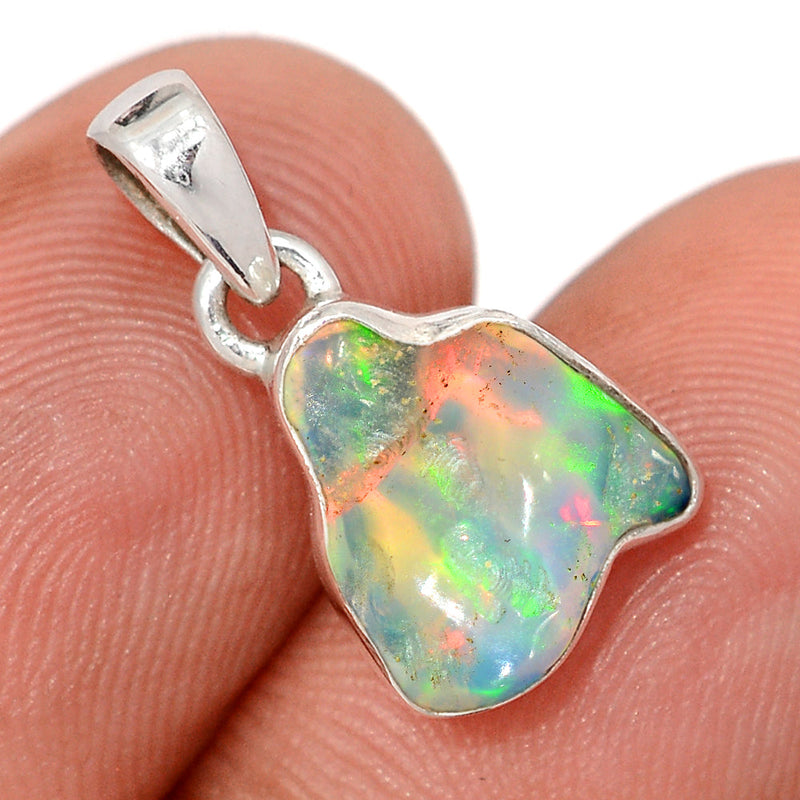 0.7" Ethiopian Opal Polish Rough Pendants - EPRP1083
