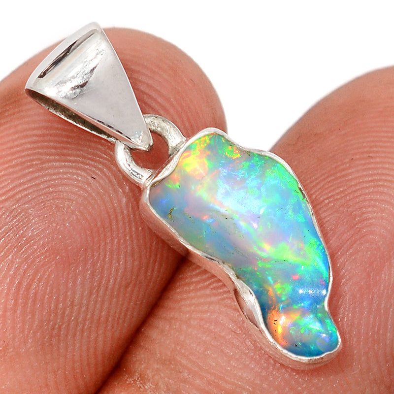 1" Ethiopian Opal Polish Rough Pendants - EPRP1086