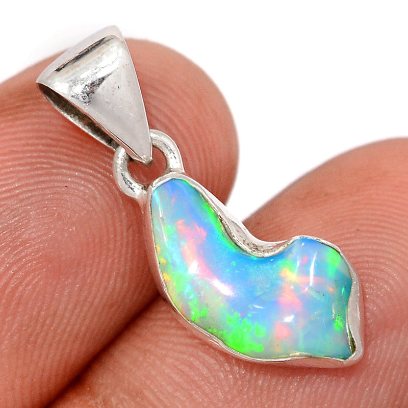 1" Ethiopian Opal Polish Rough Pendants - EPRP1088
