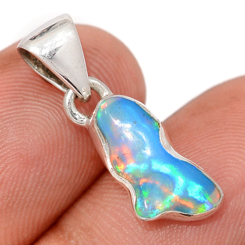 1" Ethiopian Opal Polish Rough Pendants - EPRP1097