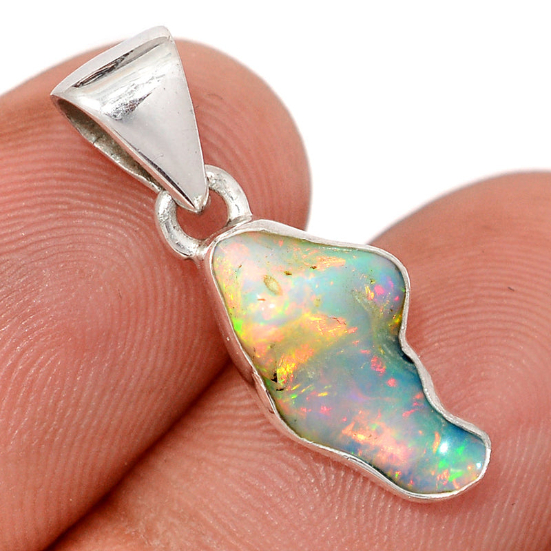 1" Ethiopian Opal Polish Rough Pendants - EPRP1098