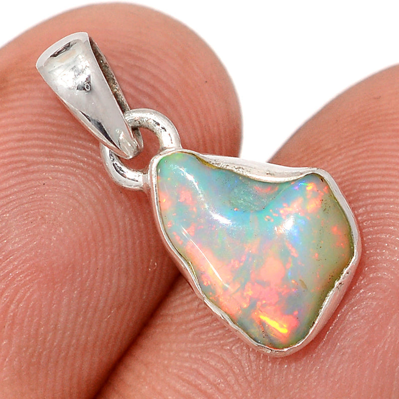 0.7" Ethiopian Opal Polish Rough Pendants - EPRP1104