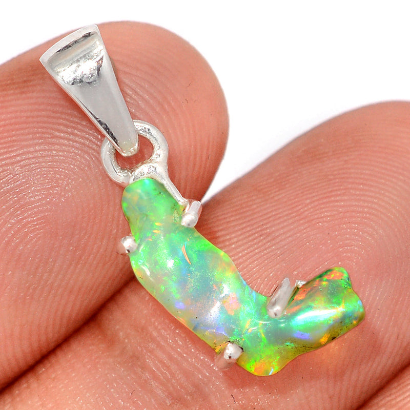 1" Claw - Ethiopian Opal Polish Rough Pendants - EPRP964