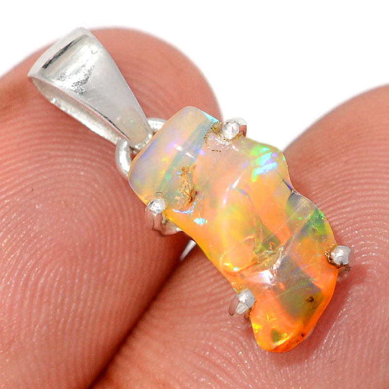 1" Claw - Ethiopian Opal Polish Rough Pendants - EPRP966