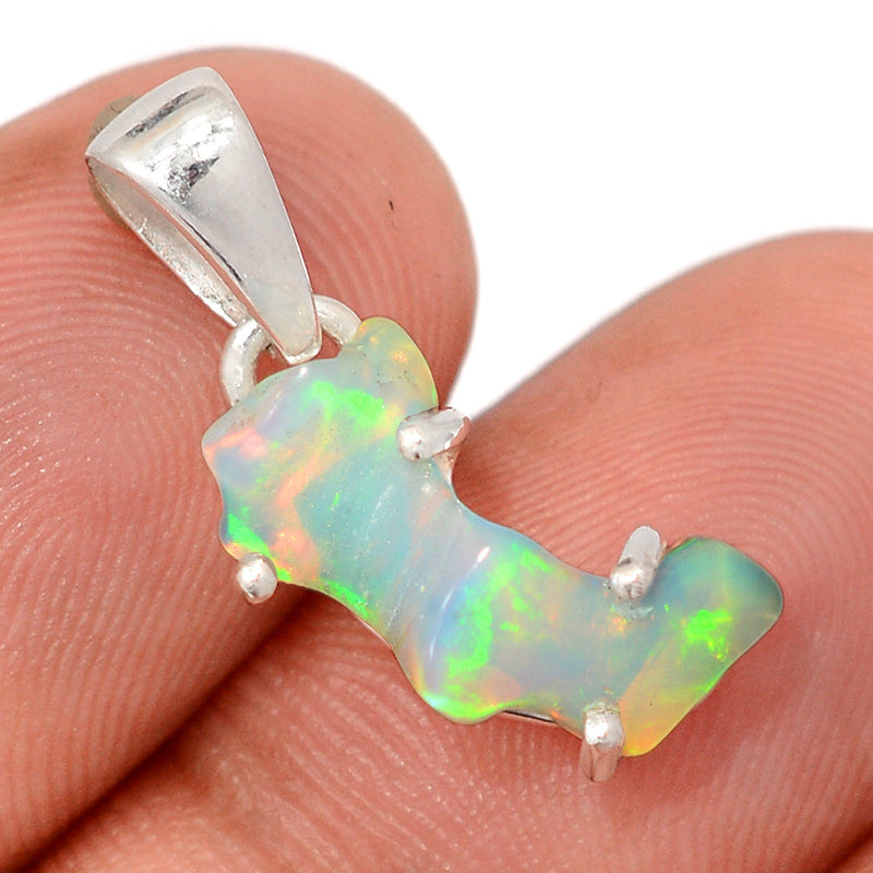 1" Claw - Ethiopian Opal Polish Rough Pendants - EPRP970