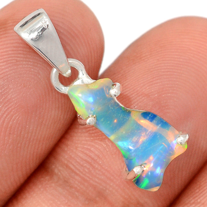 1" Claw - Ethiopian Opal Polish Rough Pendants - EPRP978
