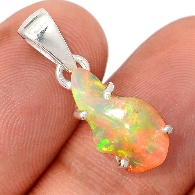 1" Claw - Ethiopian Opal Polish Rough Pendants - EPRP983