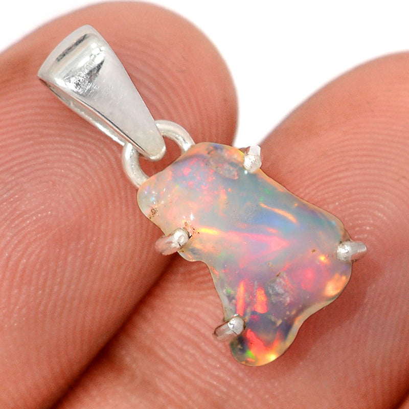 0.8" Claw - Ethiopian Opal Polish Rough Pendants - EPRP984