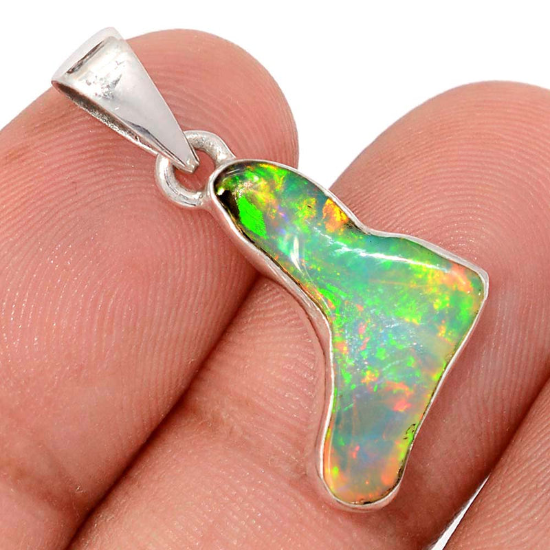 1.1" Ethiopian Opal Polish Rough Pendants - EPRP986