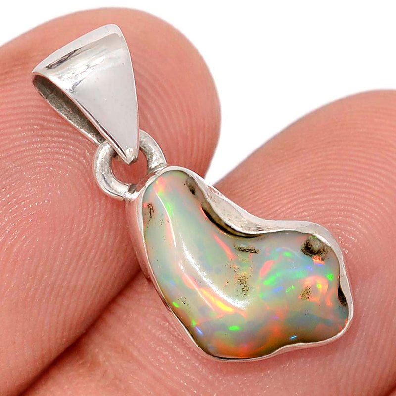 1" Ethiopian Opal Polish Rough Pendants - EPRP987