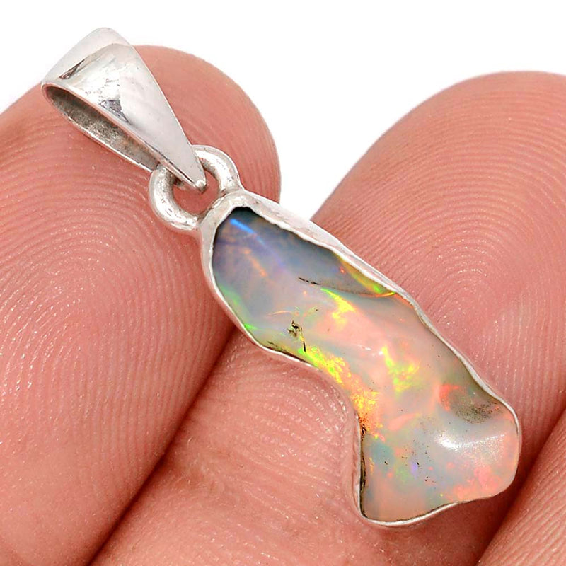 1.1" Ethiopian Opal Polish Rough Pendants - EPRP995