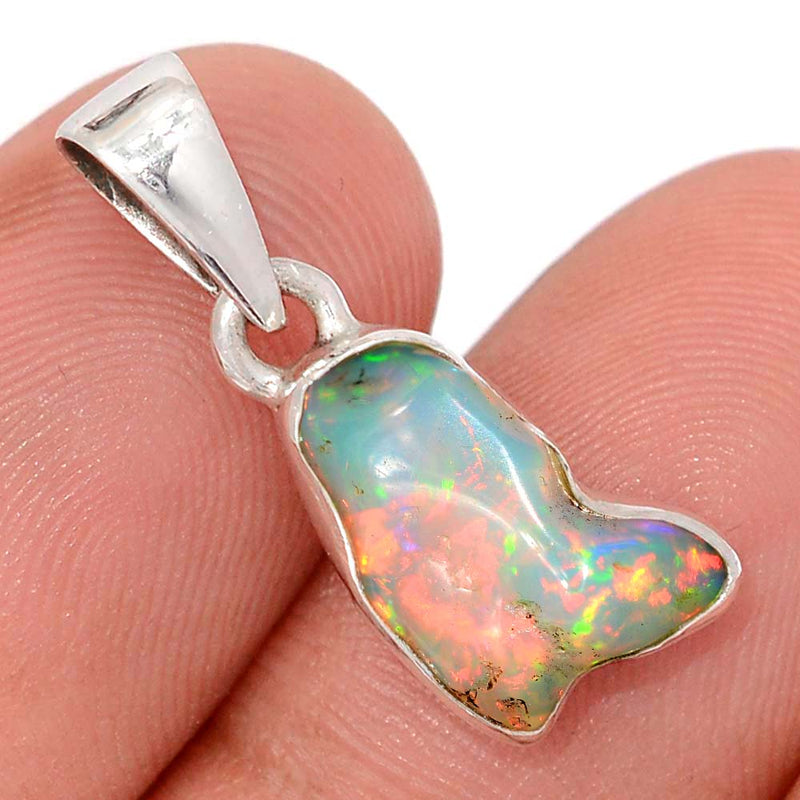 1" Ethiopian Opal Polish Rough Pendants - EPRP999