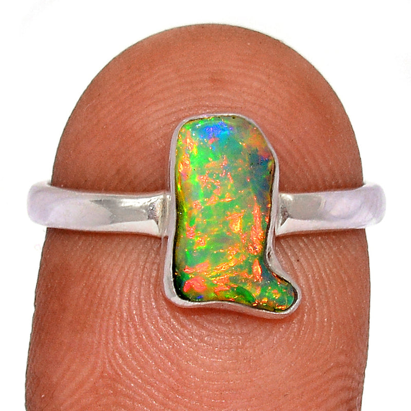 Ethiopian Opal Polish Rough Ring - EPRR1006
