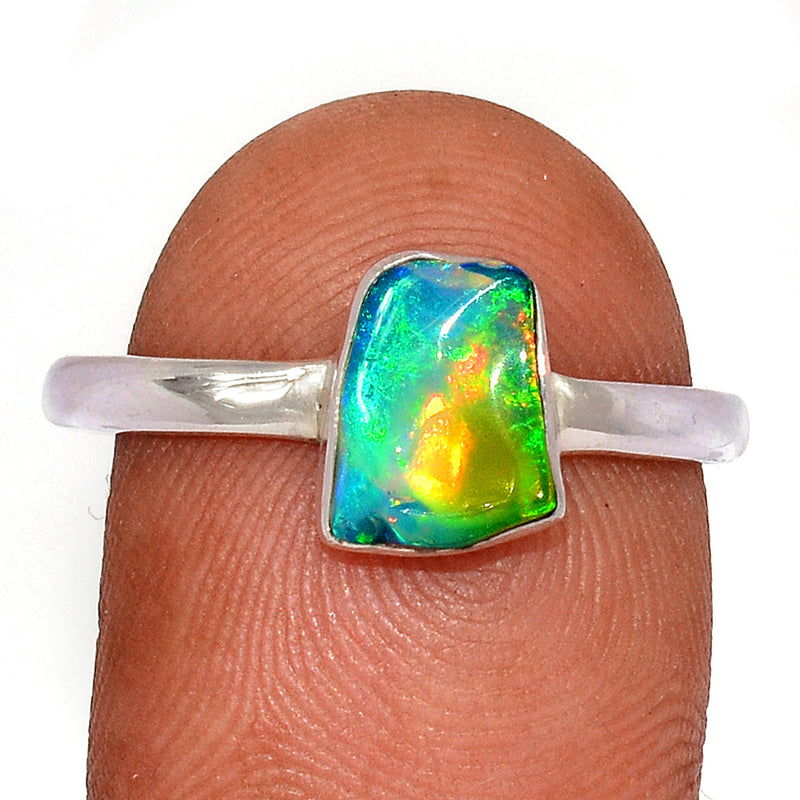 Ethiopian Opal Polish Rough Ring - EPRR1007