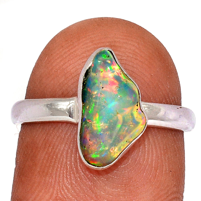 Ethiopian Opal Polish Rough Ring - EPRR1009
