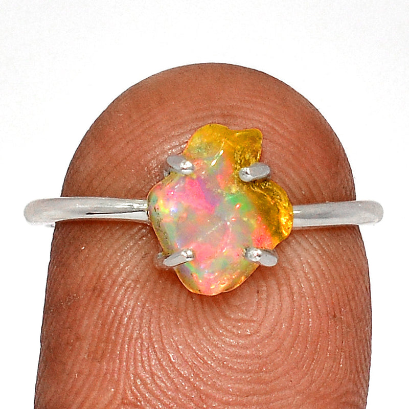 Claw - Ethiopian Opal Polish Rough Ring - EPRR1112