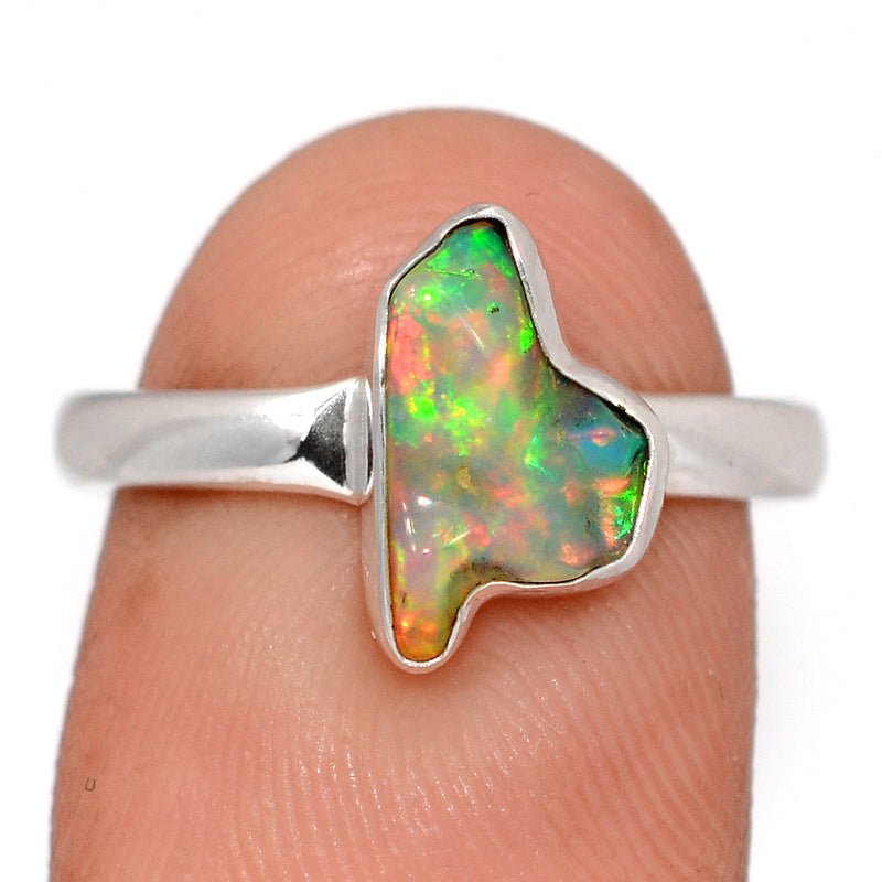 Ethiopian Opal Polish Rough Ring - EPRR1117
