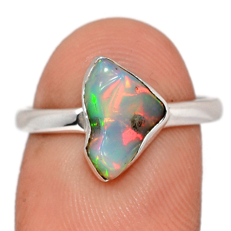 Ethiopian Opal Polish Rough Ring - EPRR1122