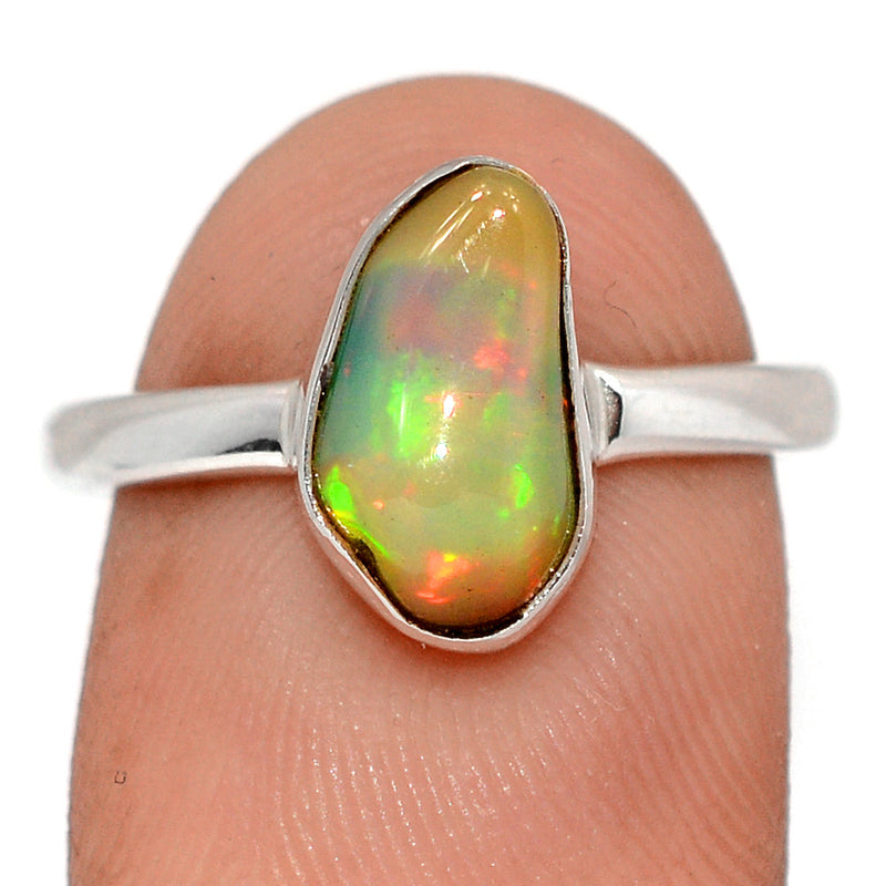 Ethiopian Opal Polish Rough Ring - EPRR1123