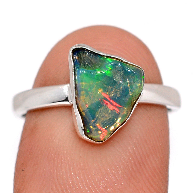 Ethiopian Opal Polish Rough Ring - EPRR1127