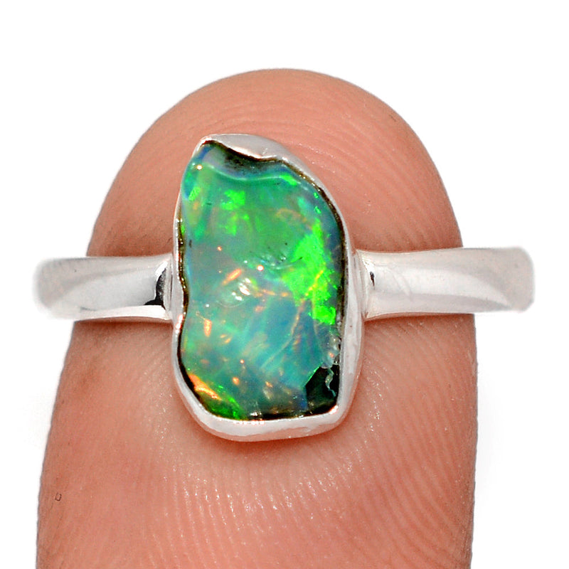 Ethiopian Opal Polish Rough Ring - EPRR1128