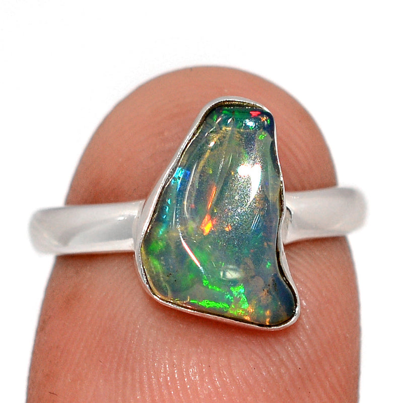 Ethiopian Opal Polish Rough Ring - EPRR1139