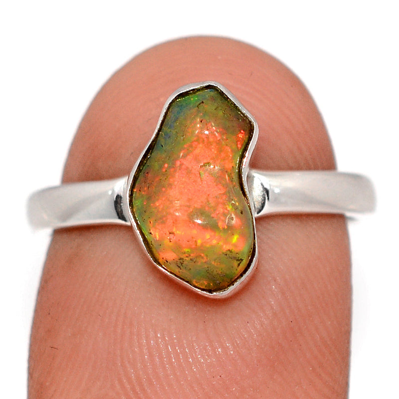 Ethiopian Opal Polish Rough Ring - EPRR1142