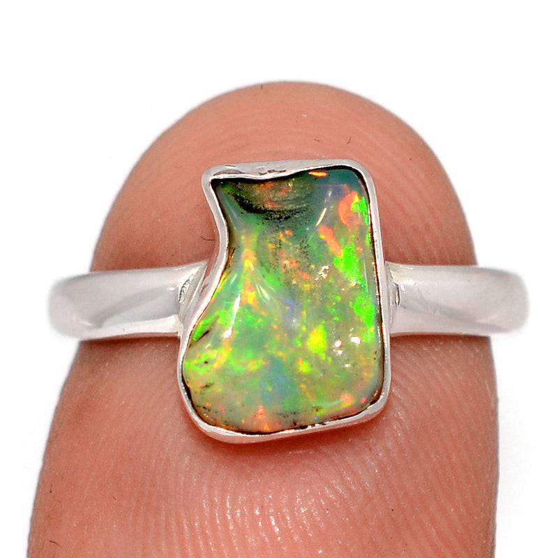Ethiopian Opal Polish Rough Ring - EPRR1144