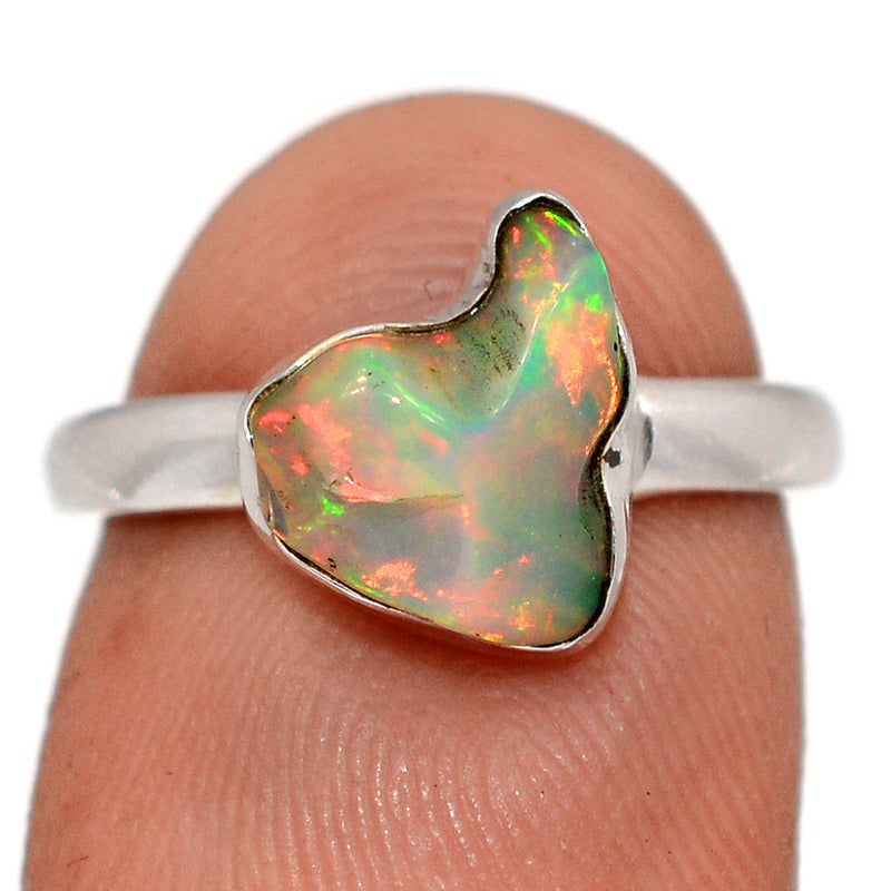 Ethiopian Opal Polish Rough Ring - EPRR1146