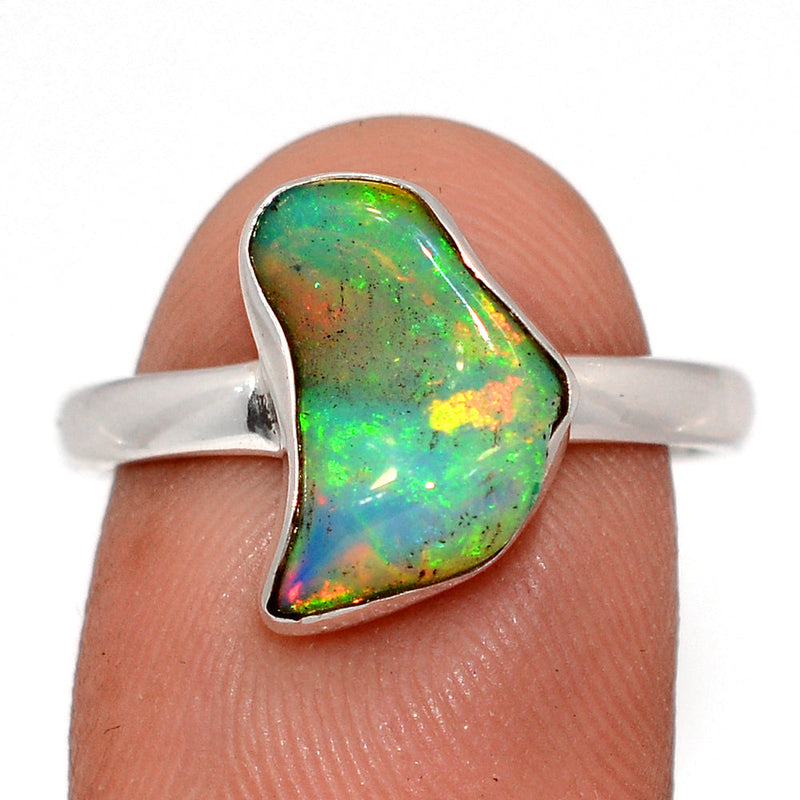 Ethiopian Opal Polish Rough Ring - EPRR1147