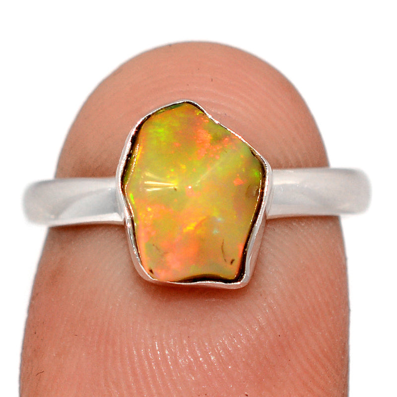 Ethiopian Opal Polish Rough Ring - EPRR1149