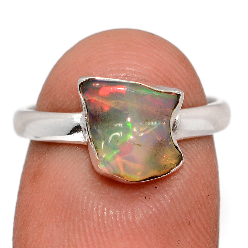 Ethiopian Opal Polish Rough Ring - EPRR1161