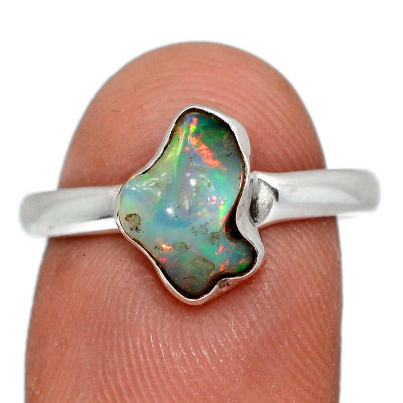 Ethiopian Opal Polish Rough Ring - EPRR1172