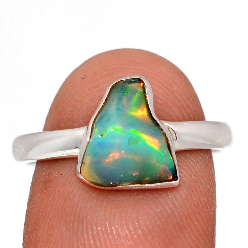 Ethiopian Opal Polish Rough Ring - EPRR1176