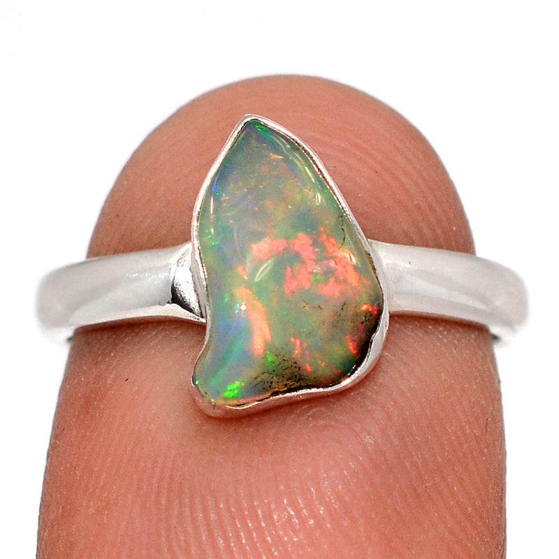 Ethiopian Opal Polish Rough Ring - EPRR1182